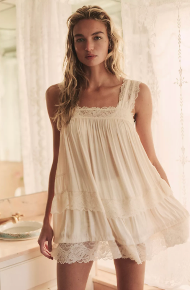 Forever Yours Mini Slip | Toasted Eggnog | Free People