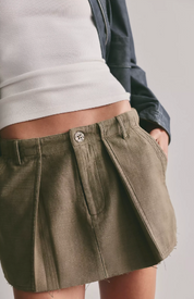 Riverfront Surplus Mini Skirt | Beech Leaves | Free People