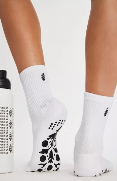 Total Buti Pilates Grip Socks | White | Free People