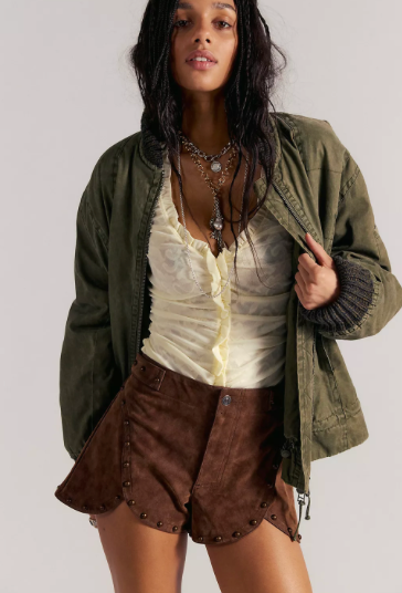Best Behavior Vegan Suede Short | Shaved Chocolate | Free People