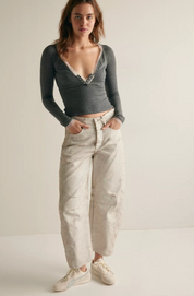 A Little Bit Layering Top | Charcoal Heather | Free People
