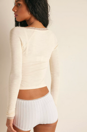 A Little Bit Layering Top | Toasted Eggnog | Free People