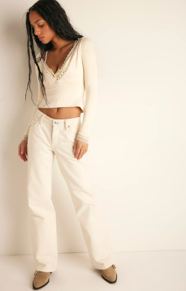 A Little Bit Layering Top | Toasted Eggnog | Free People