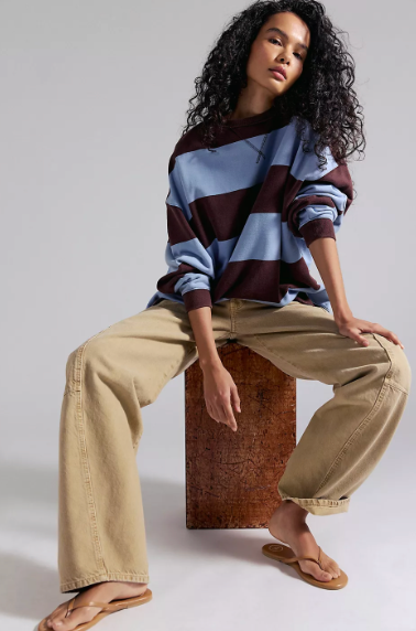 We The Free Classic Crew Stripe | Periwinkle Combo