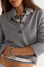 Trading Up Polo | Heather Grey | Free People