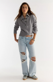 Trading Up Polo | Heather Grey | Free People