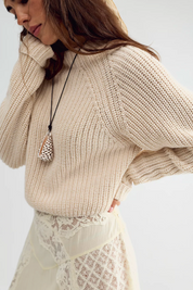 Low Tide Knit Pullover | Marshmallow | Free People