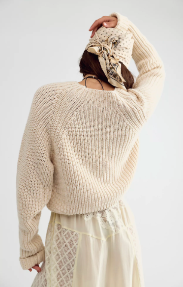 Low Tide Knit Pullover | Marshmallow | Free People