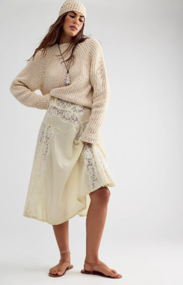 Low Tide Knit Pullover | Marshmallow | Free People