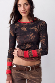 Easy Does It Printed Top | Black Combo | Free People