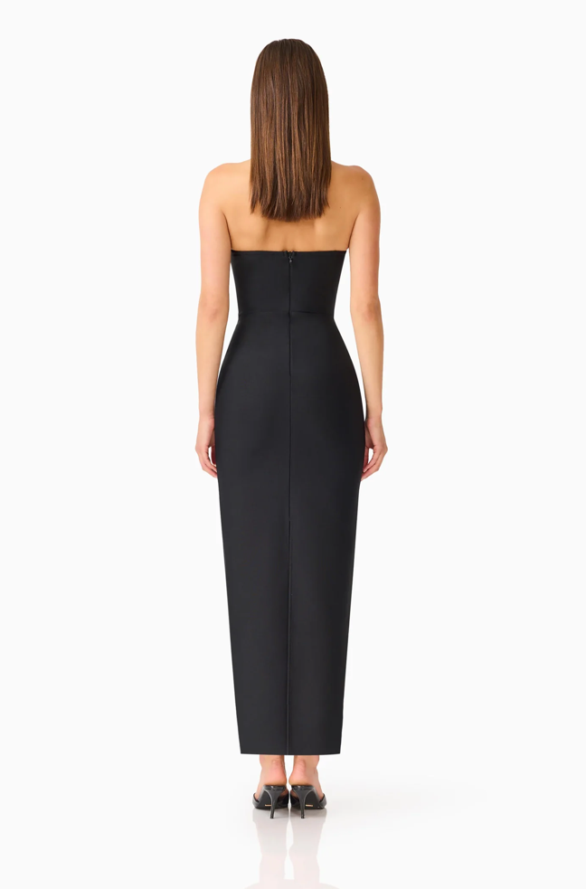 Natasia Embellished Maxi Dress in Black by Elliatt