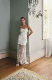 Lorina Sweetheart Gown in White by Elliatt