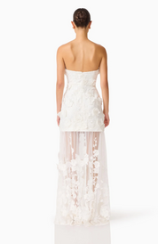 Lorina Sweetheart Gown in White by Elliatt