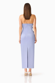 Lunelle Column Midi Dress in Stone Blue by Elliatt