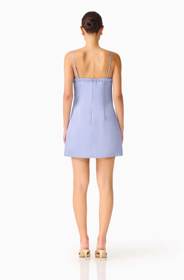 Lunelle Shift Mini Dress in Stone Blue by Elliatt