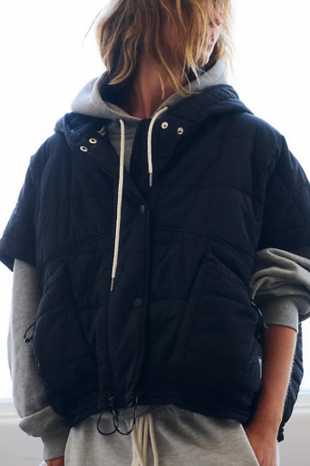 Happy Trails Poncho | Black | Free People