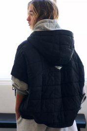 Happy Trails Poncho | Black | Free People