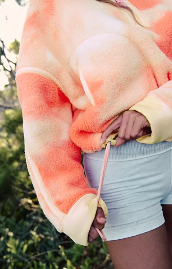 Printed Mountain High 1/2 Zip | Watercolor Logo | Free People
