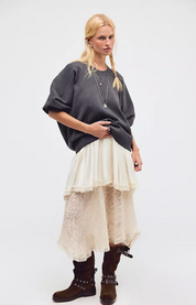 Alma Pullover | Charcoal Heather | Free People