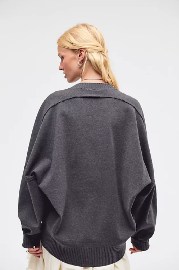 Alma Pullover | Charcoal Heather | Free People