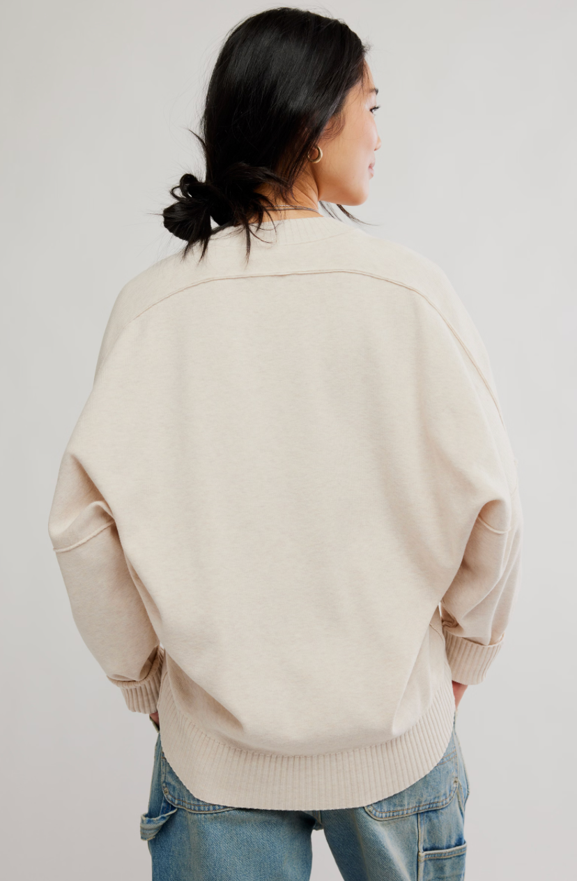 Alma Pullover | Marshmallow Heather | Free People