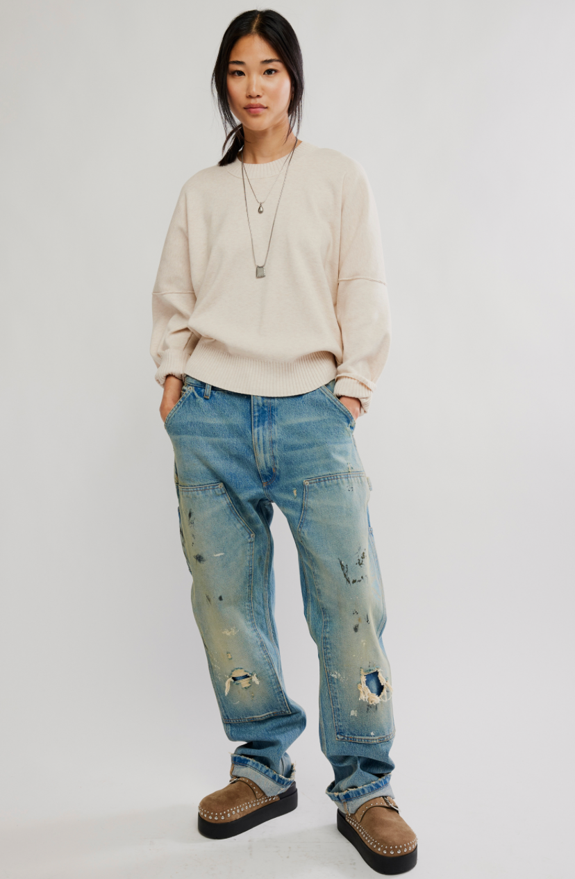 Alma Pullover | Marshmallow Heather | Free People