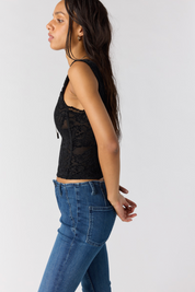 Pretty Little Secrets Corset | Black | Free People