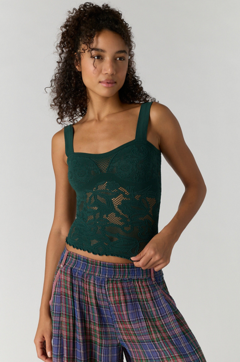 Free People Heirloom Cami in Rainforest
