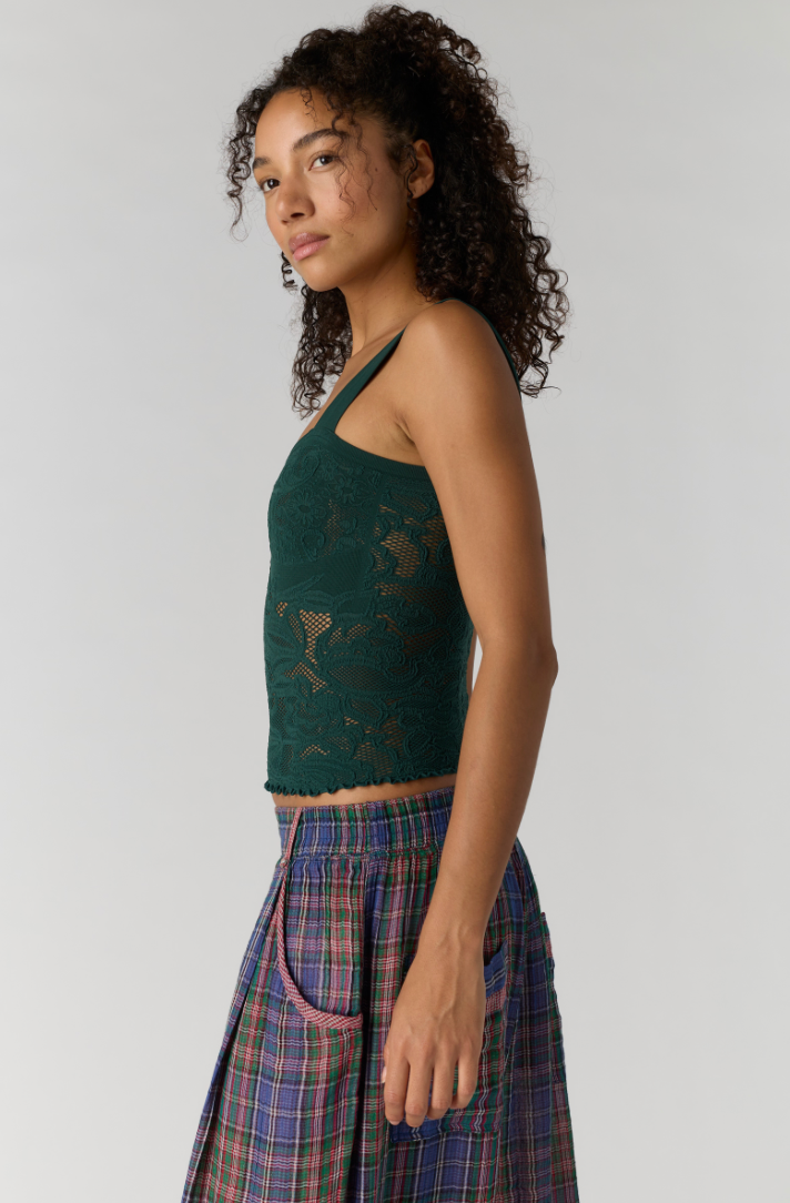 Free People Heirloom Cami in Rainforest