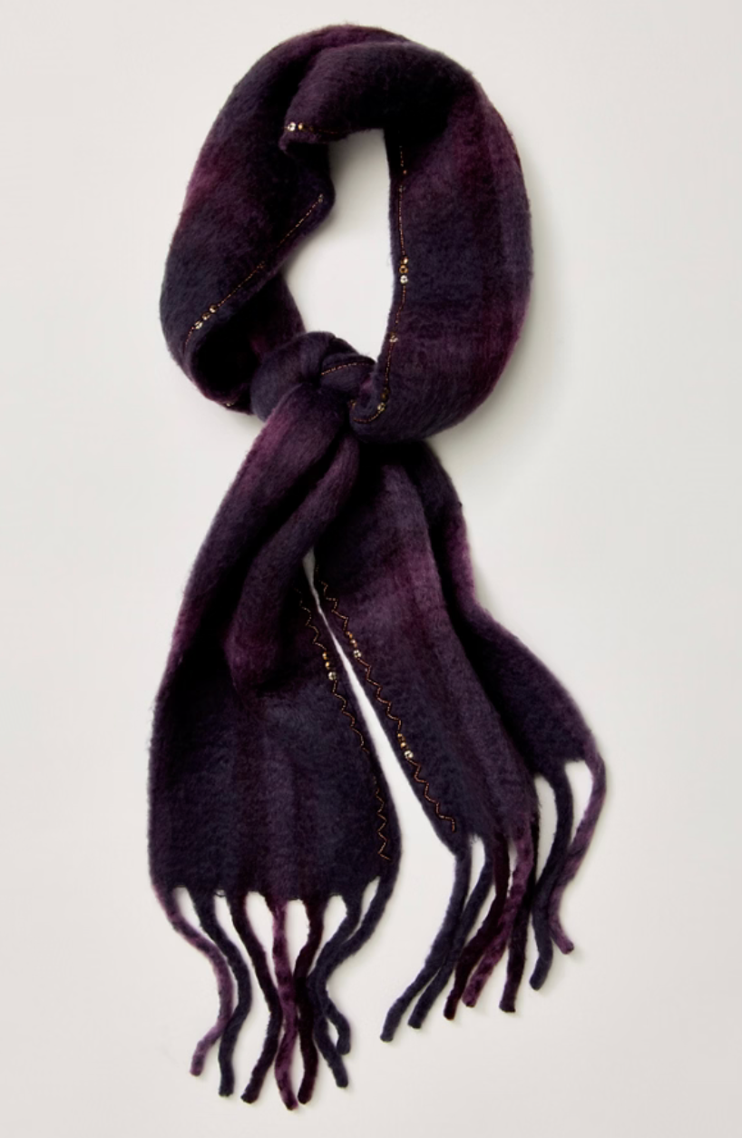 Highland Plaid Skinny Scarf | Berry Combo | Free People