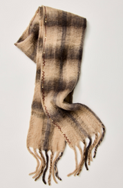 Highland Plaid Skinny Scarf | Neutral Combo | Free People