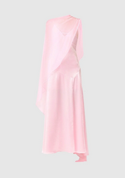 Zimelle Cape Gown | Baby Pink | Elliatt
