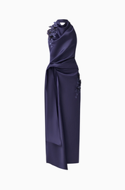 Florea Halter Gown | Navy | Elliatt