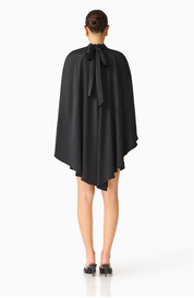 Auriella Cape Mini Dress | Black | Elliatt