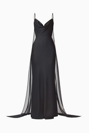 Auriella Cowl Neck Gown | Black | Elliatt