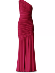 Florencea One Shoulder Gown | Wine Red | Elliatt
