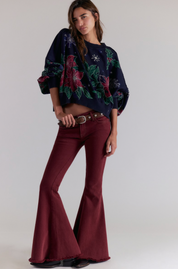 Gaia Sweatshirt | Night Combo | Free People