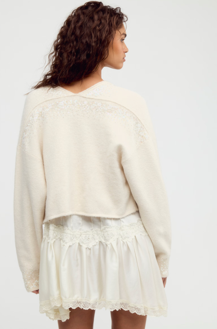 Icicle Embellished Cardi | Snow Flake Combo | Free People