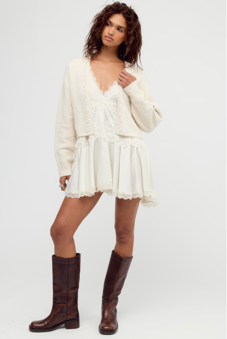 Icicle Embellished Cardi | Snow Flake Combo | Free People