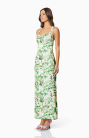 Georgia Cocktail Maxi Dress In Green By Elliatt