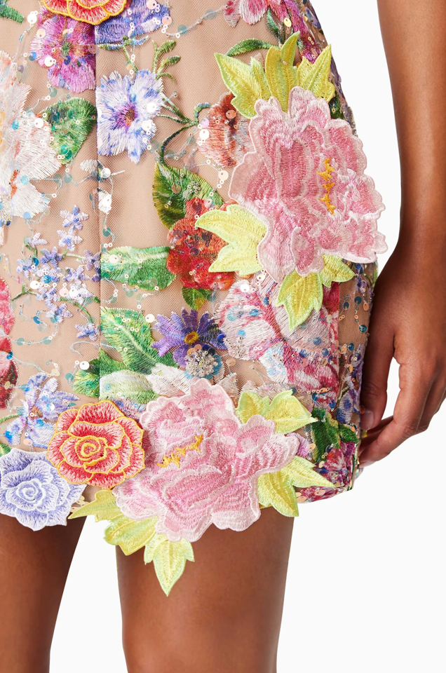 Meadowhawk Mini Sequin Dress In Pink