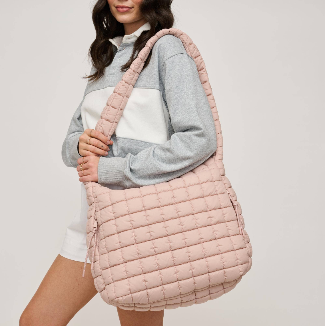 Leda Quilted Nylon Puffer Hobo