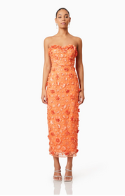 Bluebell Midi Dress Orange by Elliatt