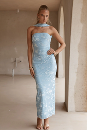 SOMMER MIDI DRESS - BLUE