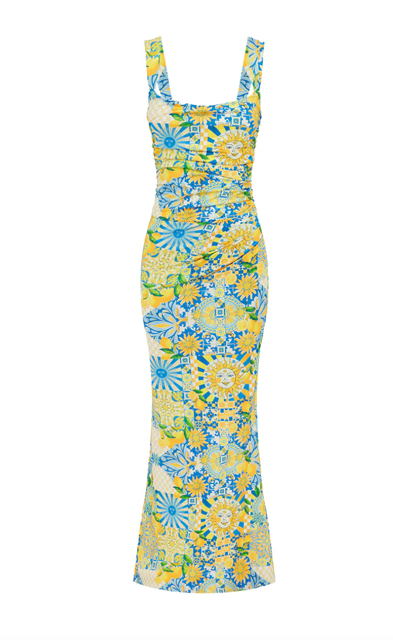 VIVIAN MAXI DRESS - ANACAPRI LEMON