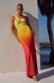 KYREE MAXI DRESS - MIMOSA OMBRE