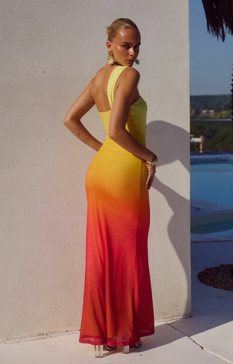 KYREE MAXI DRESS - MIMOSA OMBRE
