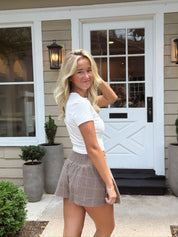 Paradise Found Menswear Skort FP Chocolate Combo