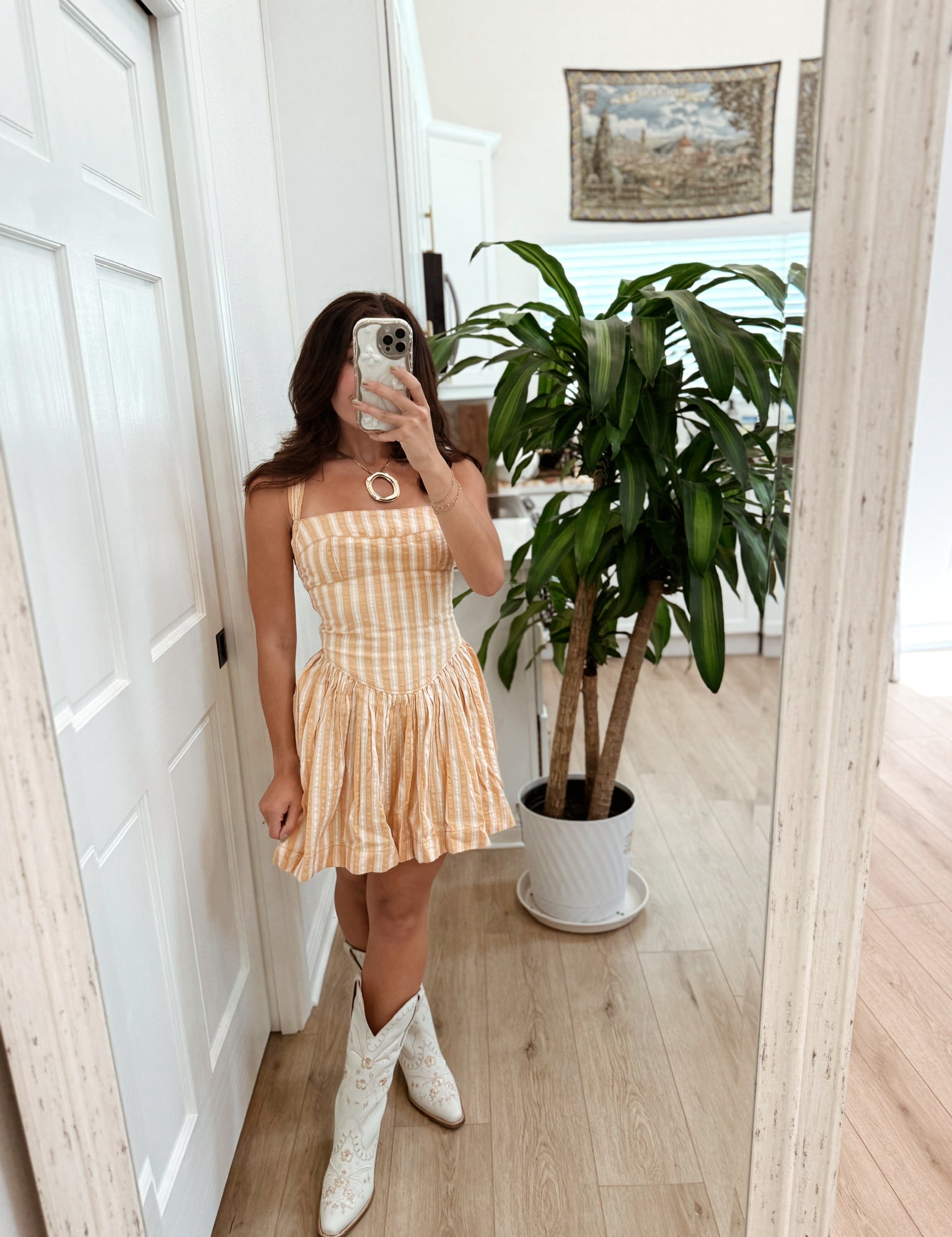 free people laurel plaid mini dress Free People Laurel Plaid Mini Dress