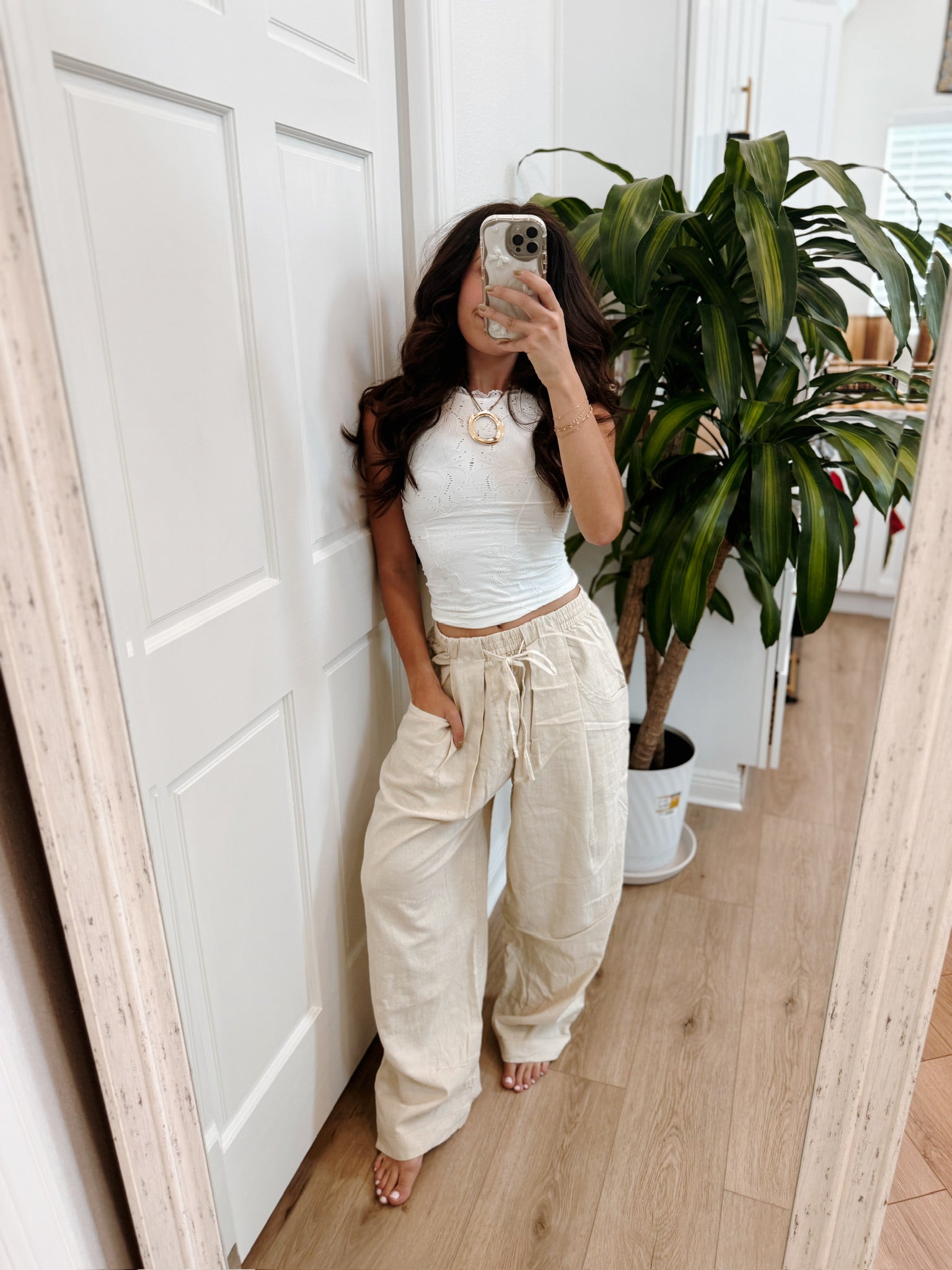 Chambers Laidback Pull-On Pant Summer Sand | Free People